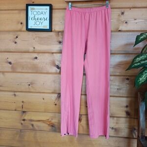 Redhead for Her Pink Rainwear Pants Straight Pull On Stretch Waterproof XS x 30"